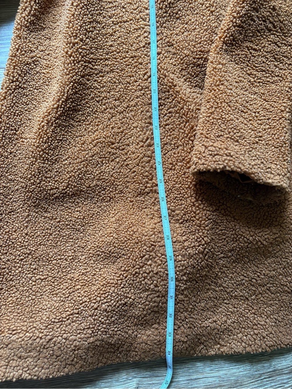 French Connection Camel Faux Shearling Jacket - Picture 4 of 4